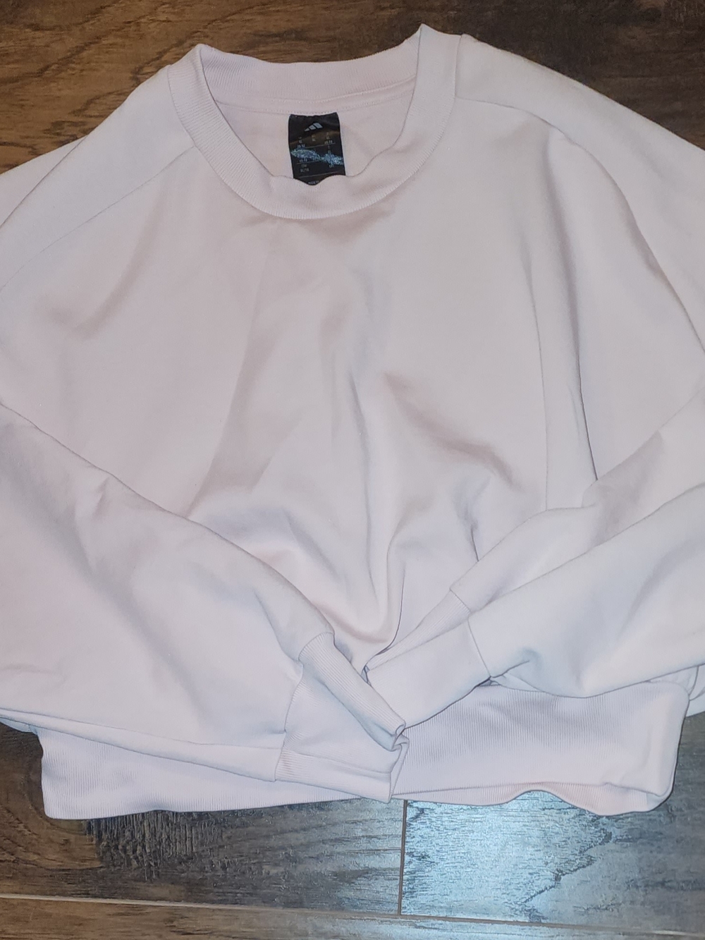 Adidas Soft Lux Women's Crewneck Sweatshirt in Light Pink